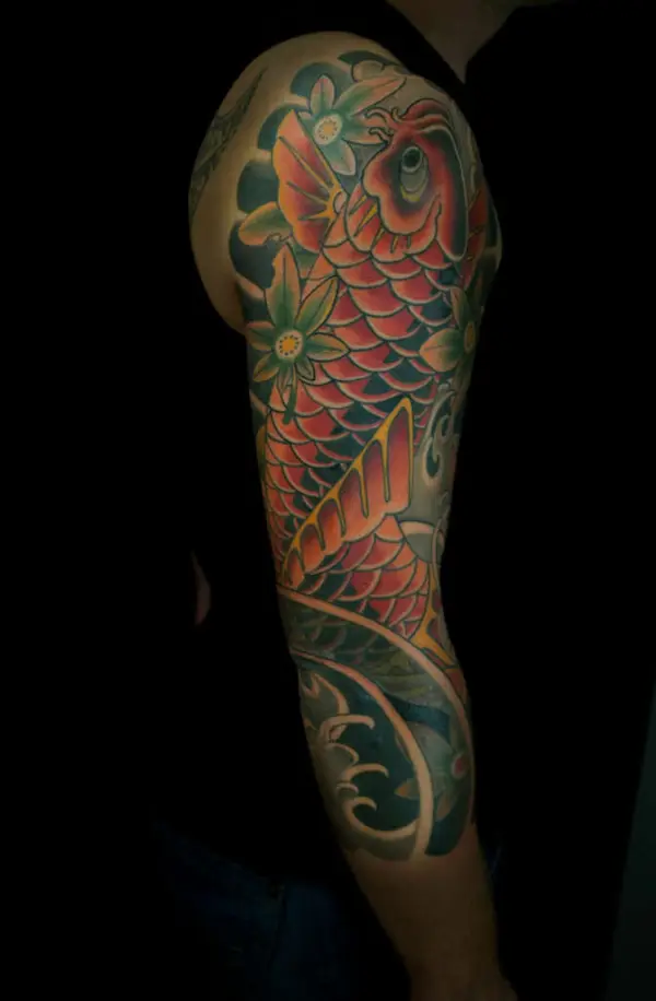 Irezumi Koi-Karpfen Tattoo