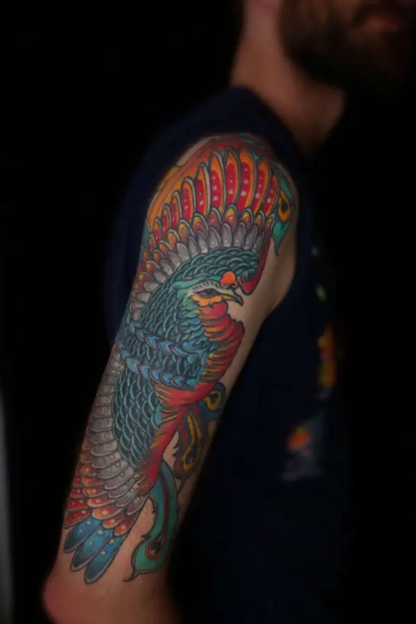 Irezumi Sleeve mit Phönix (Hōō)